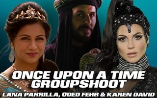 ONCE UPON A TIME GROUPSHOOT SATURDAY: THE EVIL QUEEN, JAFAR & JASMINE. (A Groupshoot with Lana Parilla, Oded Fehr and Karen David)