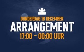 Event arrangement on Thursday, December 18, from 17:00 to 00:00.