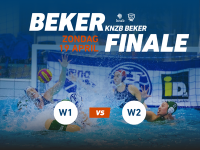 Water polo players competing in the KNZB Beker finale, April 19th.