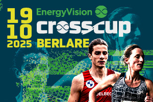 EnergyVision CrossCup 2025 poster with blurred athletes' faces.